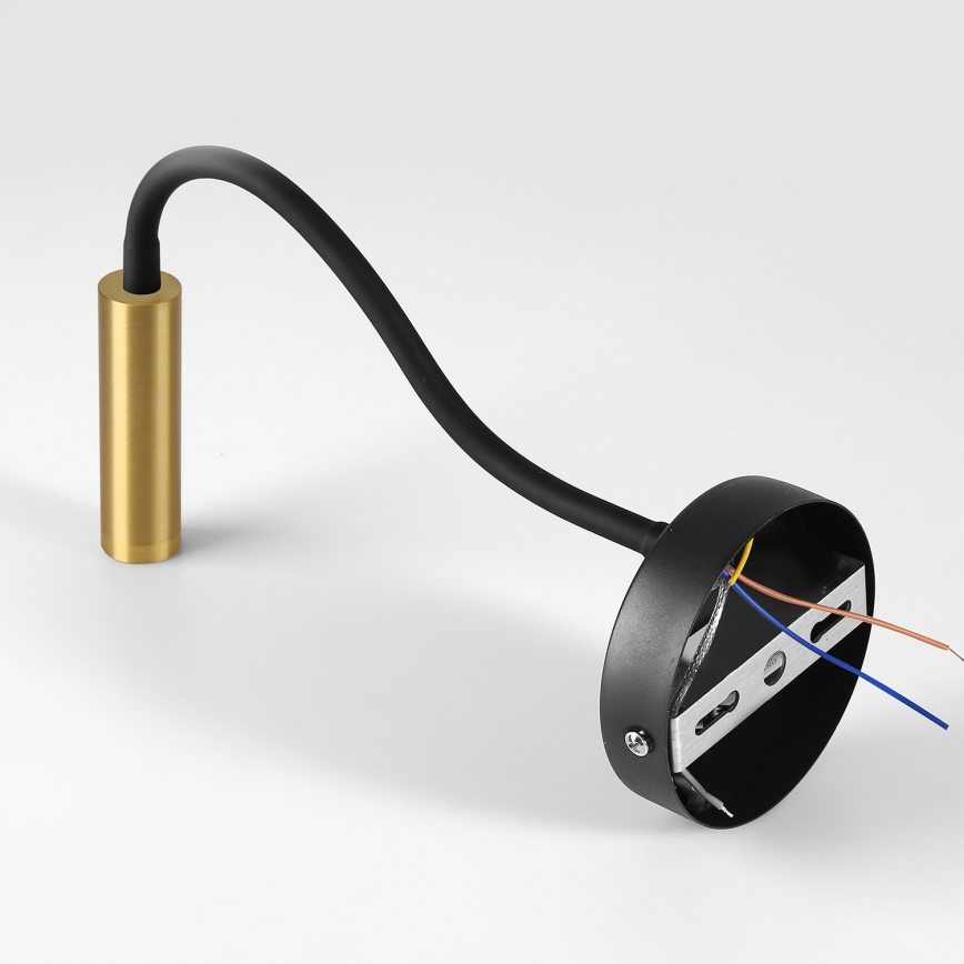 Brilagi - LED Himmennettävä joustava seinä amppu MAYA 1xG9/4W/230V musta/kulta 2700-6500K Wi-Fi Tuya