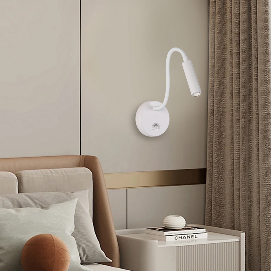 Brilagi - LED Himmennettävä joustava seinälamppu MAYA 1xG9/4W/230V valkoinen 2700-6500K Wi-Fi Tuya