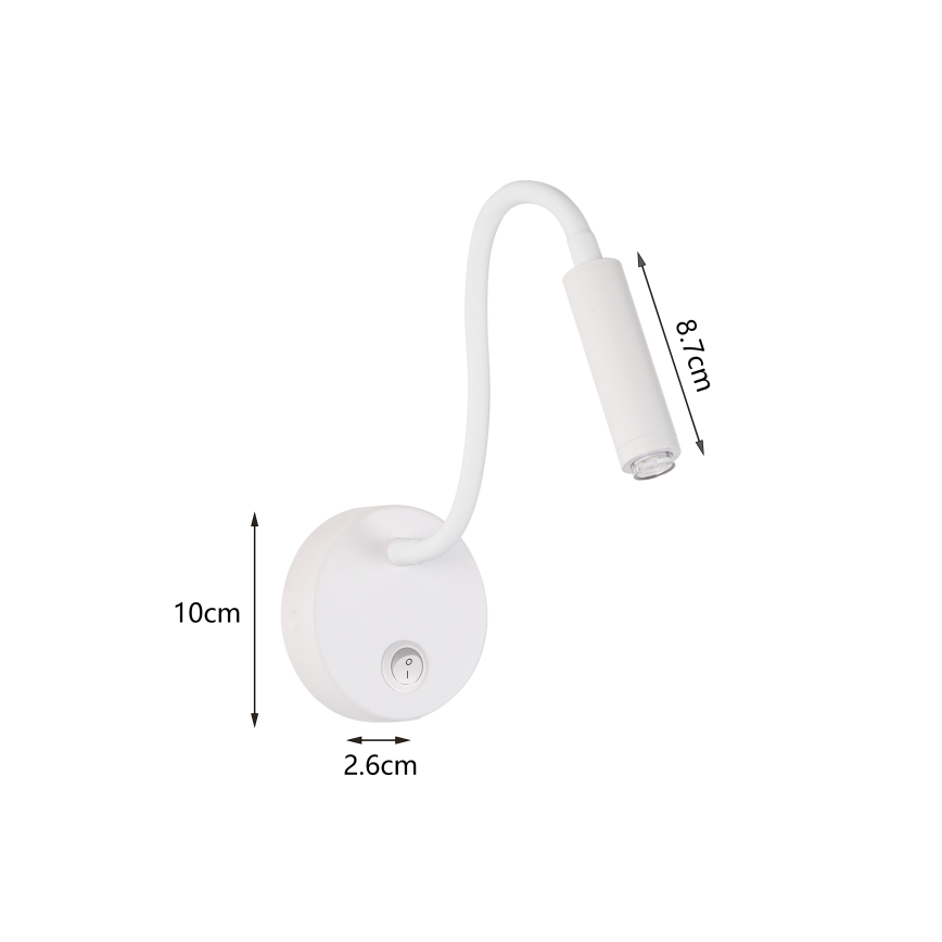 Brilagi - LED Himmennettävä joustava seinälamppu MAYA 1xG9/4W/230V valkoinen 2700-6500K Wi-Fi Tuya