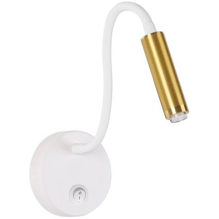 Brilagi - LED Himmennettävä joustava seinälamppu MAYA 1xG9/4W/230V valkoinen/kulta 2700-6500K Wi-Fi Tuya