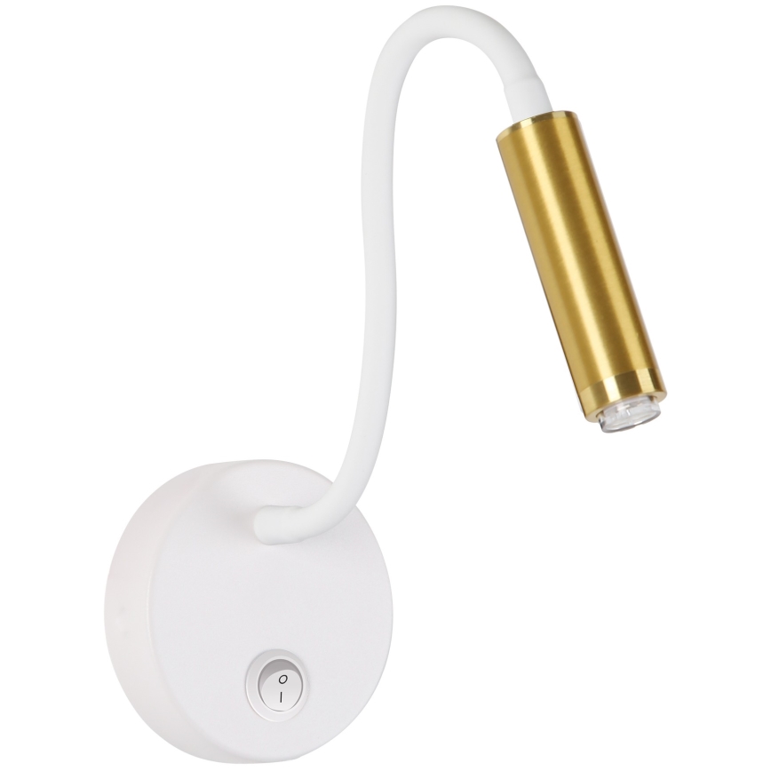 Brilagi - LED Himmennettävä joustava seinälamppu MAYA 1xG9/4W/230V valkoinen/kulta 2700-6500K Wi-Fi Tuya