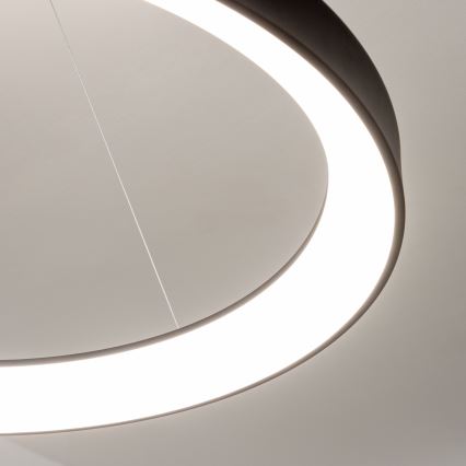 Brilagi - LED-himennettävä vaijerikiinnitteinen riippuvalaisin FALCON II LED/108W/230V 3000-6500K halkaisija 80 cm musta + kaukosäädin