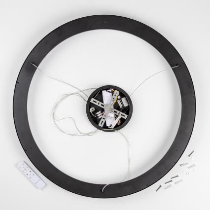 Brilagi - LED-himennettävä vaijerikiinnitteinen riippuvalaisin FALCON II LED/108W/230V 3000-6500K halkaisija 80 cm musta + kaukosäädin