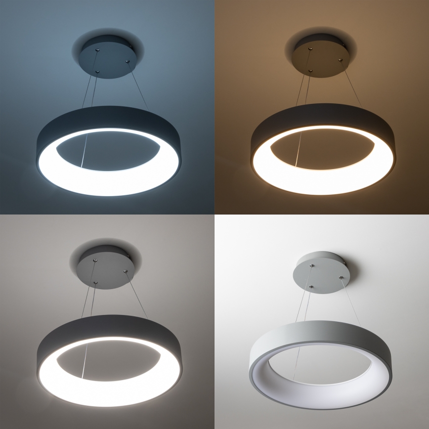 Brilagi - LED Himmennettävä kattokruunu johdossa FALCON LED/40W/230V 3000-6500K harmaa + kauko-ohjain