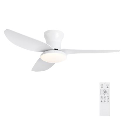 Brilagi - Himmennettävä LED-kattotuuletin LED/30W/230V 3000-6500K valkoinen + kaukosäädin
