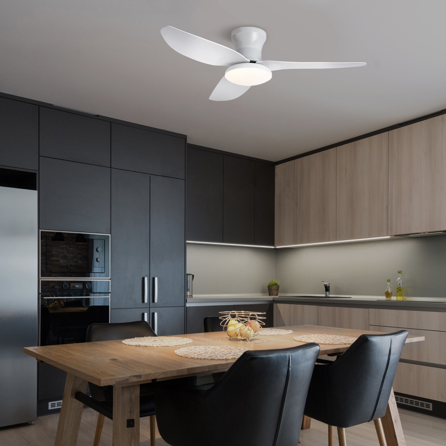 Brilagi - Himmennettävä LED-kattotuuletin LED/30W/230V 3000-6500K valkoinen + kaukosäädin