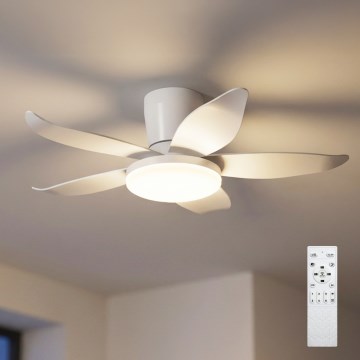 Brilagi - LED-himmennettävä kattotuuletin LED/32W/230V 3000-6500K halkaisija 95 cm valkoinen + kaukosäädin