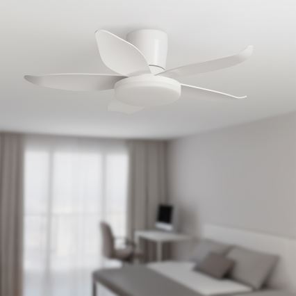 Brilagi - LED-himmennettävä kattotuuletin LED/32W/230V 3000-6500K halkaisija 95 cm valkoinen + kaukosäädin