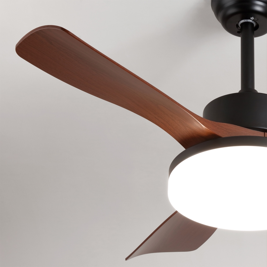 Brilagi - Himennettävä LED-kattotuuletin LED/34W/230V 3000-6500K Ø 106 cm musta/ruskea + kaukosäädin