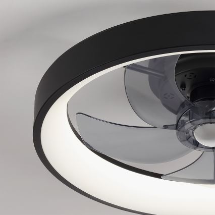 Brilagi - himmennettävä LED-kattotuuletin LED/34W/230V halkaisija 50 cm musta + kaukosäädin