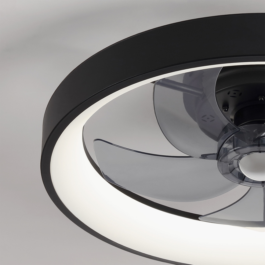 Brilagi - himmennettävä LED-kattotuuletin LED/34W/230V halkaisija 50 cm musta + kaukosäädin