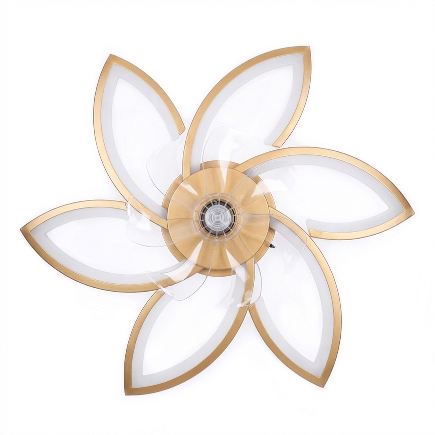 Brilagi - himmennettävä LED-kattotuuletin LED/34W/230V 3000–6500K, halkaisija 78 cm, kultainen + kaukosäädin