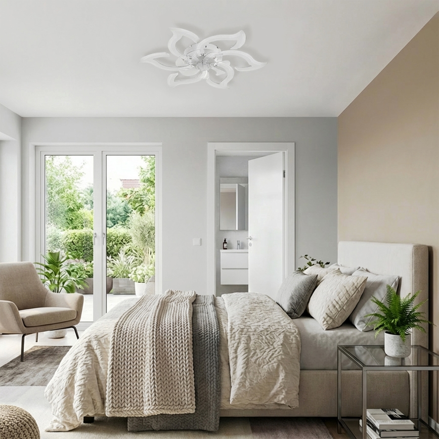 Brilagi - Himmennettävä LED-kattotuuletin LED/34W/230V 3000-6500K Ø 83 cm valkoinen + kaukosäädin
