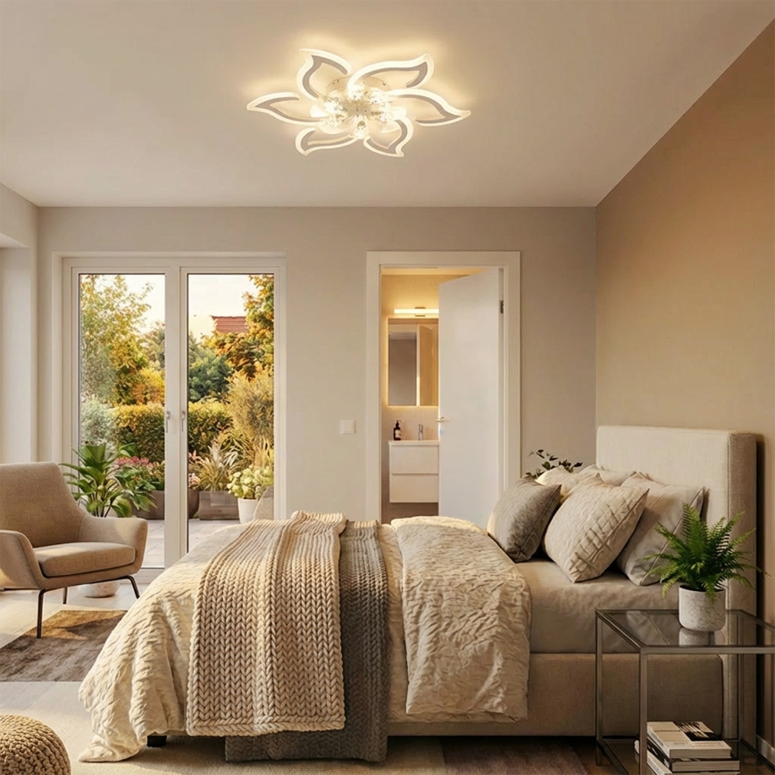Brilagi - Himmennettävä LED-kattotuuletin LED/34W/230V 3000-6500K Ø 83 cm valkoinen + kaukosäädin