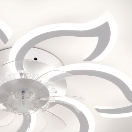 Brilagi - Himmennettävä LED-kattotuuletin LED/34W/230V 3000-6500K Ø 83 cm valkoinen + kaukosäädin