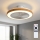 Brilagi - LED himmennettävä kattotuuletin LED/38W/230V 50 cm valkoinen/ruskea + kaukosäädin