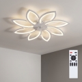 Brilagi - LED-himmennettävä kattotuuletin LED/43W/230V 3000-6500K Ø 90 cm valkoinen + kaukosäädin