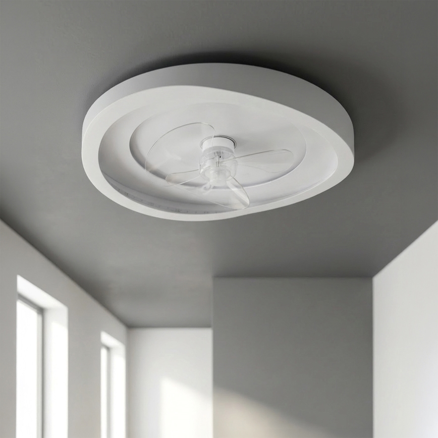 Brilagi - himmennettävä LED-kattotuuletin 80W/230V 3000-6500K halkaisija 50 cm valkoinen + kaukosäädin