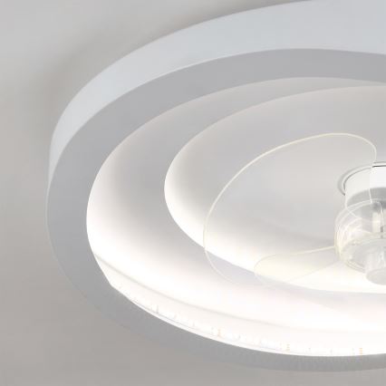 Brilagi - himmennettävä LED-kattotuuletin 80W/230V 3000-6500K halkaisija 50 cm valkoinen + kaukosäädin