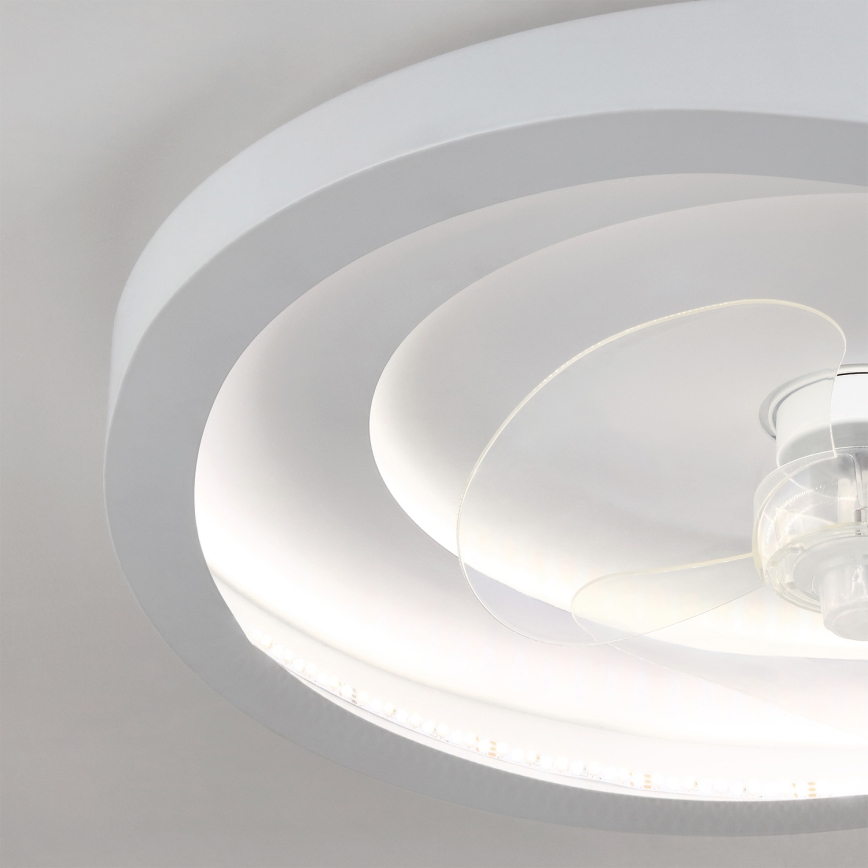 Brilagi - himmennettävä LED-kattotuuletin 80W/230V 3000-6500K halkaisija 50 cm valkoinen + kaukosäädin