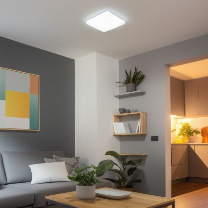 Brilagi - LED-himmennettävä kattavalaisin SMART LED/24W/230V 43x43 cm 3000-6000K Wi-Fi Tuya Beacon + kauko-ohjain
