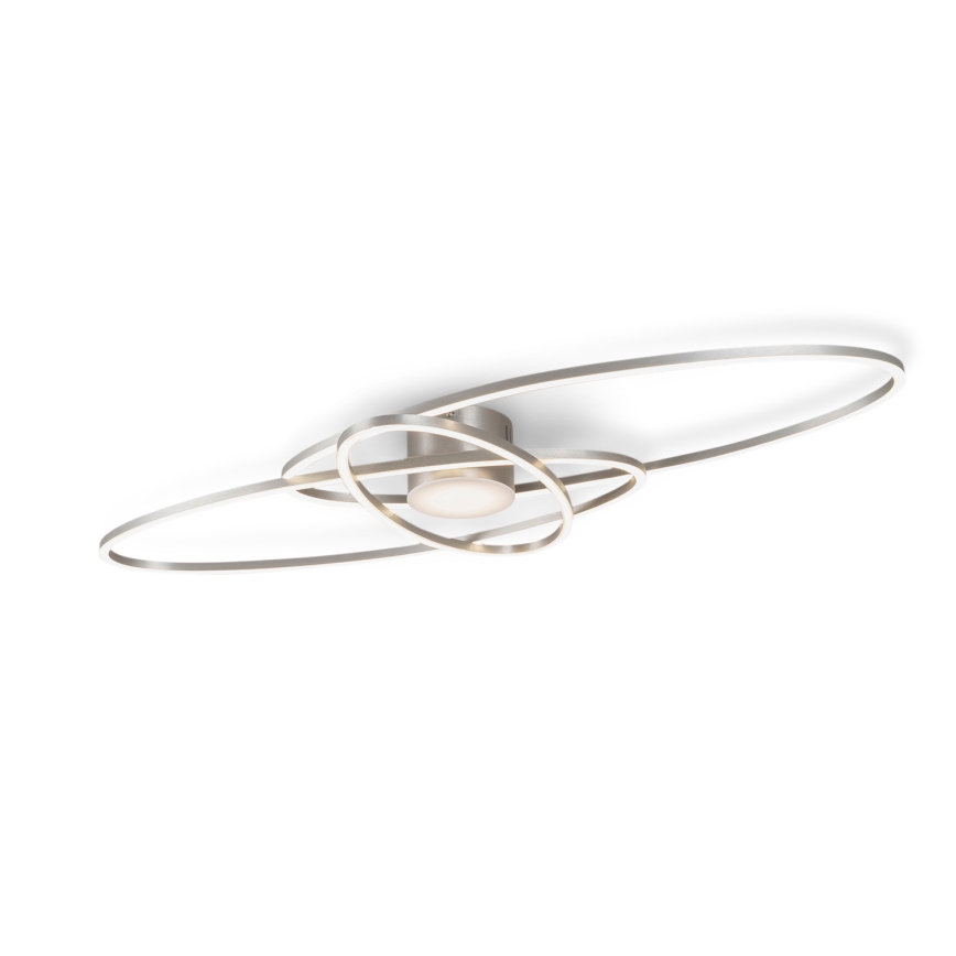 BRILAGI - LED-himmennettävä kattovalaisin APOLLO LED/58W/230V 3000-6500K 43,2x101,2 cm mattakromi + kaukosäädin