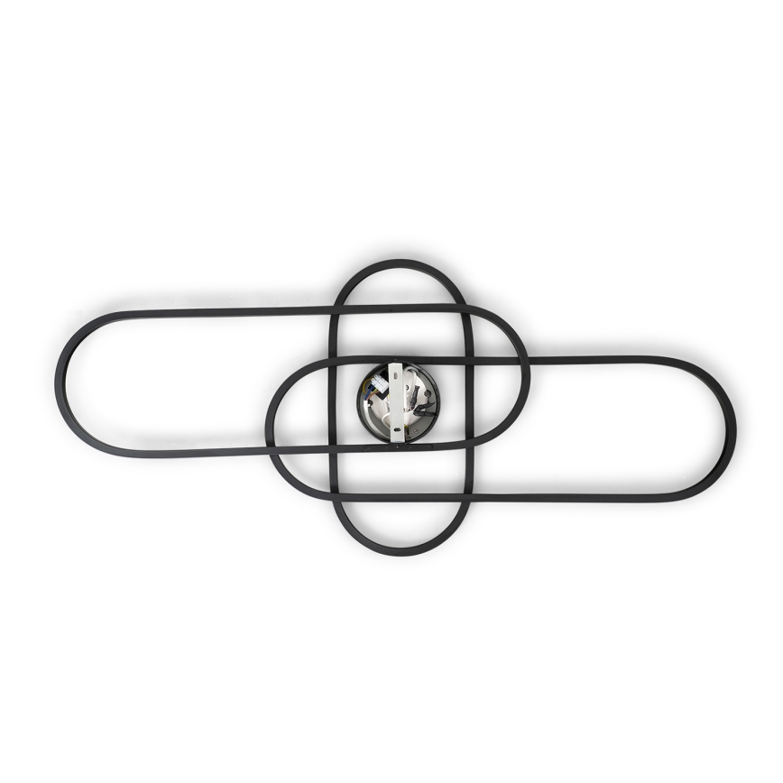 BRILAGI - LED-himmennettävä kattovalaisin APOLLO LED/58W/230V 3000-6500K 43,2x101,2 cm musta + kaukosäädin