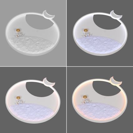 Brilagi - himmennettävä LED-lastenkattovalaisin ASTRO LED/20W/230V halkaisija 50 cm 3000-6000K astronautti + kaukosäädin