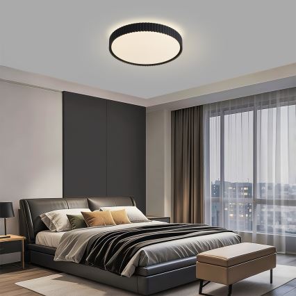 Brilagi - Himennettävä LED-kattovalaisin CORVO LED/54W/230V 3000-6000K musta Ø 40 cm + kaukosäädin