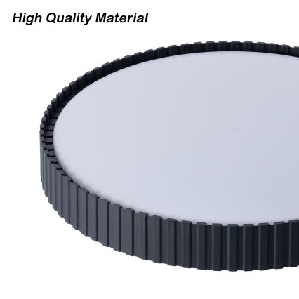 Brilagi - Himennettävä LED-kattovalaisin CORVO LED/54W/230V 3000-6000K musta Ø 40 cm + kaukosäädin