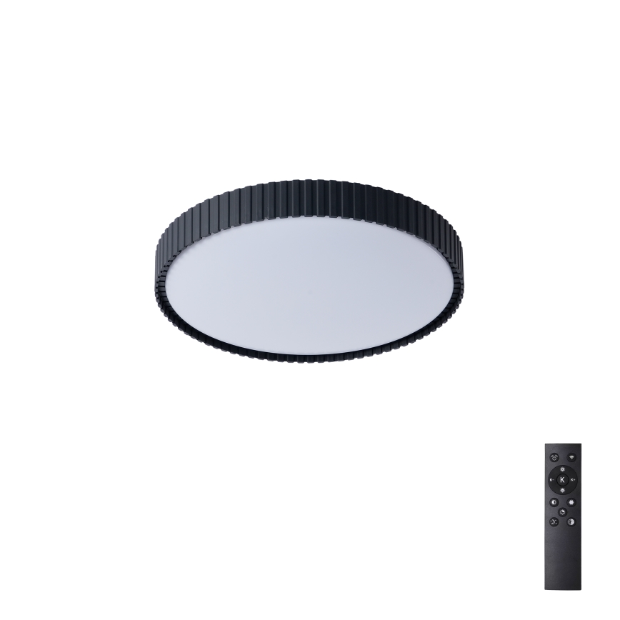 Brilagi - Himennettävä LED-kattovalaisin CORVO LED/54W/230V 3000-6000K musta Ø 40 cm + kaukosäädin