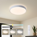 Brilagi - LED-himmennettävä kattovalaisin CORVO LED/54W/230V 3000-6000K valkoinen Ø 40 cm + kaukosäädin