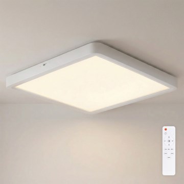 Brilagi - LED himmennettävä kattovalaisin ESTELA SQUARE LED/36W/230V 3000-6500K 31x31 cm valkoinen + kaukosäädin