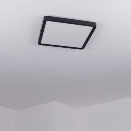 Brilagi - himmennettävä LED-kattovalaisin ESTELA SQUARE LED/36W/230V 3000-6500K 31x31 cm musta + kaukosäädin