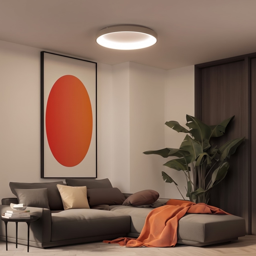 BRILAGI - LED-himennettävä kattovalaisin FALCON II LED/108W/230V 3000-6500K halkaisija 80 cm valkoinen/beige + kaukosäädin