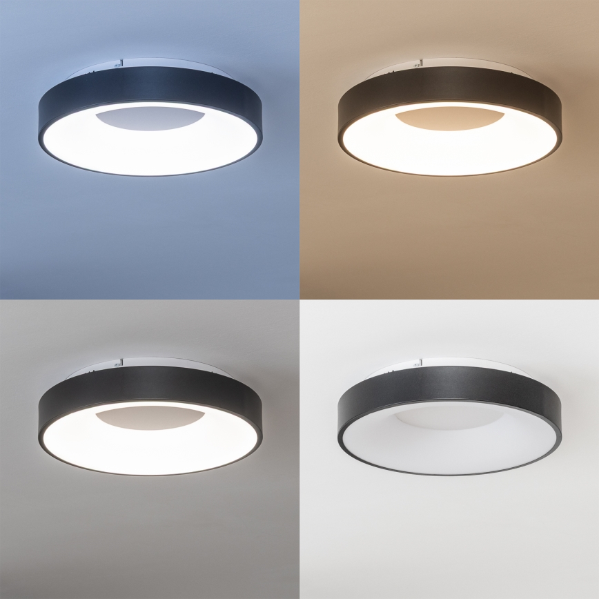 Brilagi - Himmennettävä LED-kattovalaisin FALCON II LED/67W/230V 3000-6500K halkaisija 40 cm musta + kaukosäädin