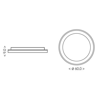 BRILAGI - LED Himennettävä kattovalaisin FALCON II LED/99W/230V 3000-6500K halkaisija 60 cm beige + kaukosäädin