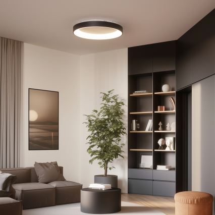 Brilagi - LED-himmennettävä kattovalaisin FALCON II LED/99W/230V 3000-6500K Ø 60 cm musta + kaukosäädin