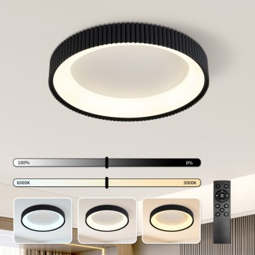 Brilagi - LED Himmennettävä kattovalaisin FALCON MODERN LED/54W/230V 3000-6500K halkaisija 60 cm musta + kaukosäädin