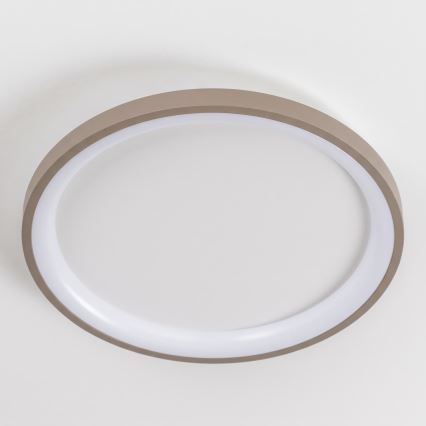 BRILAGI - Himmennettävä kattovalaisin FALCON SLIM LED/42W/230V 3000-6500K halkaisija 50 cm valkoinen/beige + kaukosäädin