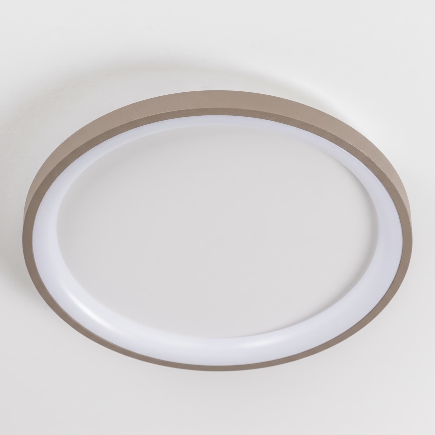 BRILAGI - Himmennettävä kattovalaisin FALCON SLIM LED/42W/230V 3000-6500K halkaisija 50 cm valkoinen/beige + kaukosäädin