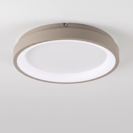 BRILAGI - Himmennettävä kattovalaisin FALCON SLIM LED/42W/230V 3000-6500K halkaisija 50 cm valkoinen/beige + kaukosäädin