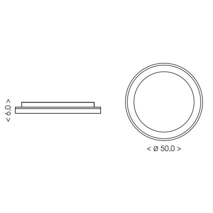 BRILAGI - Himmennettävä kattovalaisin FALCON SLIM LED/42W/230V 3000-6500K halkaisija 50 cm valkoinen/beige + kaukosäädin