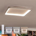 BRILAGI - LED Himmennettävä kattovalaisin FALCON SLIM LED/50W/230V 3000-6500K 50x50 cm valkoinen/beige + kaukosäädin