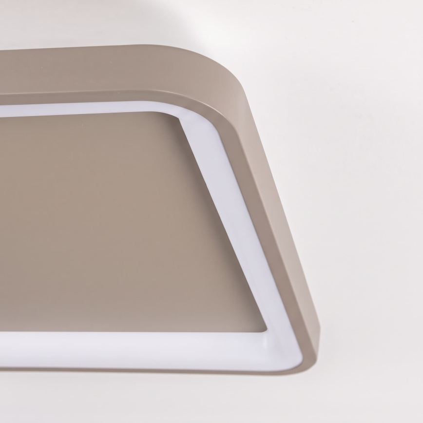 BRILAGI - Himmennettävä LED-kattovalaisin FALCON SLIM LED/50W/230V 3000-6500K 50x50 cm beige + kaukosäädin