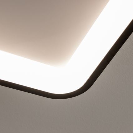 Brilagi - LED Himmennettävä kattovalaisin FALCON SLIM LED/50W/230V 3000-6500K 50x50 cm musta + kaukosäädin