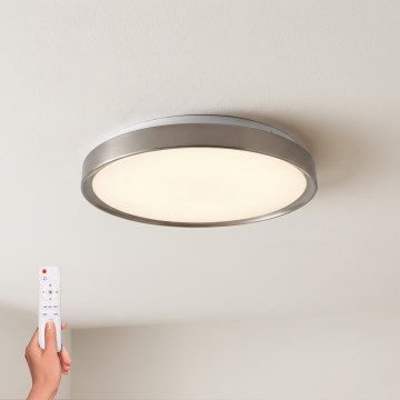 Brilagi - LED-himmennettävä kattovalaisin FANCIA LED/48W/230V 3000-6500K halkaisija 39 cm hopea + kaukosäädin