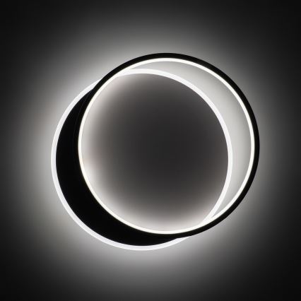 Brilagi - Himennettävä LED-kattovalaisin FLARE LED/48W/230V 3000-6000K 39,5x45 cm valkoinen/musta + kaukosäädin