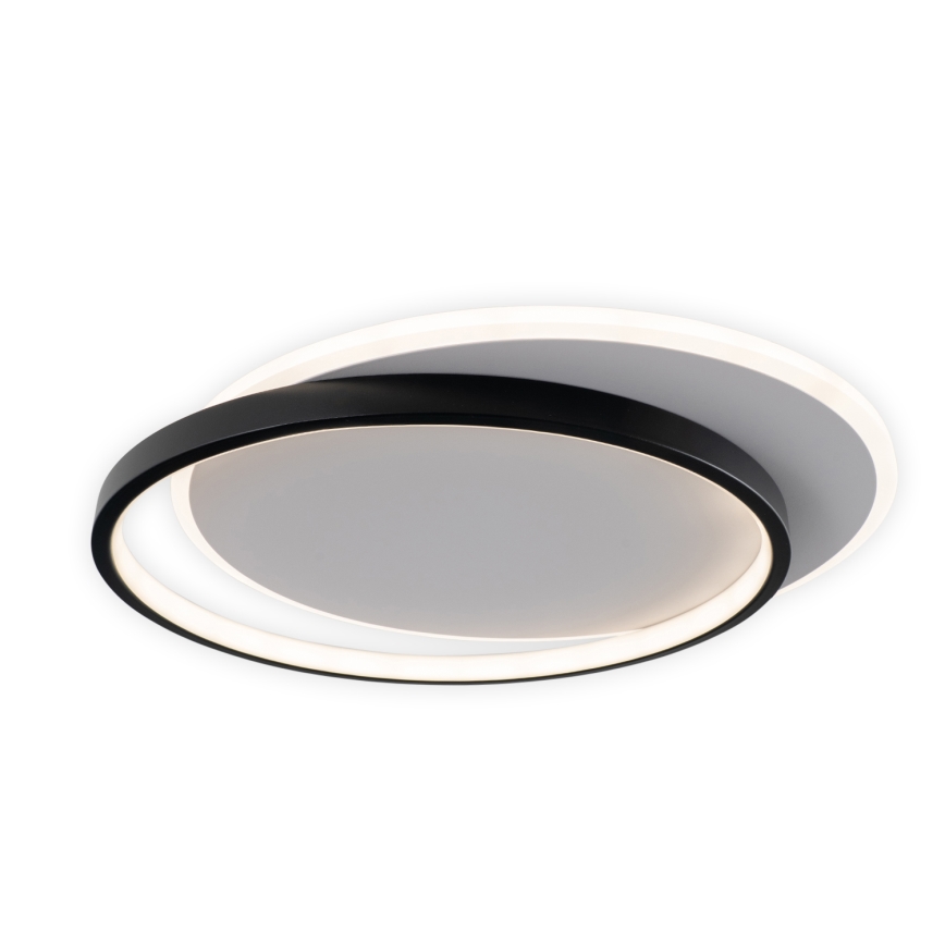 Brilagi - Himennettävä LED-kattovalaisin FLARE LED/48W/230V 3000-6000K 39,5x45 cm valkoinen/musta + kaukosäädin
