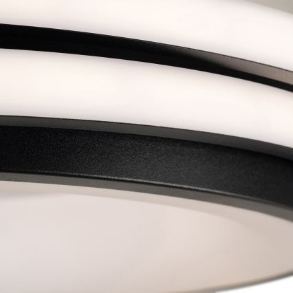 BRILAGI - himmennettävä LED-kattovalaisin FLARE LED/84W/230V 3000-6000K 47x51 cm musta + kaukosäädin